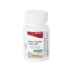 Sodium Chloride Supplement 1 Gram Strength Tablet 100 per Bottle