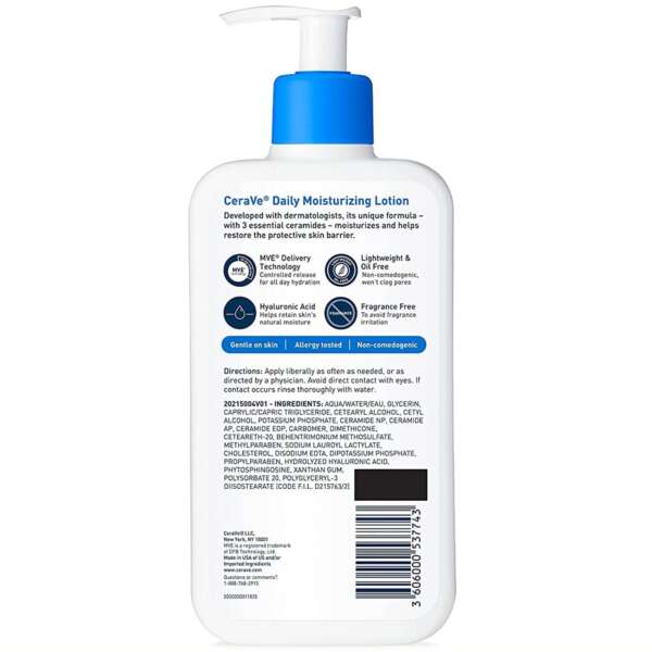 Facial Cleanser CeraVe® Lotion 12 oz. Pump Bottle Unscented - Image 2