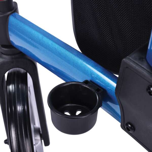 4 Wheel Rollator drive™ Upright Walker Blue Aluminum Frame - Image 3