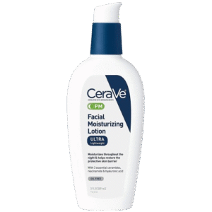 Facial Moisturizer CeraVe® PM 3 oz. Pump Bottle Unscented Lotion