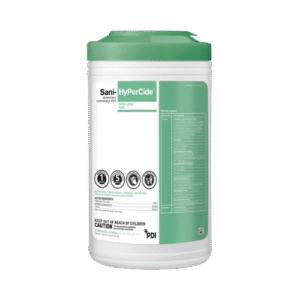 Sani-HyPerCide™ Surface Disinfectant Cleaner Premoistened Germicidal Manual Pull Wipe 65 Count Canister Vinegar Scent NonSterile