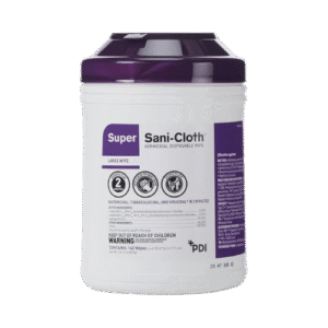Professional Disposables Surface Disinfectant Super Sani-Cloth Wipes, 160 Count – Purple