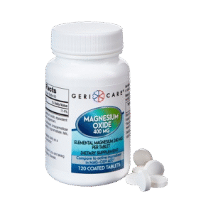 Mineral Supplement Geri-Care® Magnesium Oxide 400 mg Strength Tablet 120 per Bottle