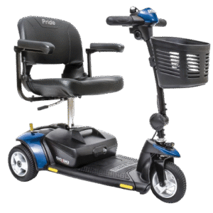 3 Wheel Electric Scooter 260 lbs. Weight Capacity Red & Blue