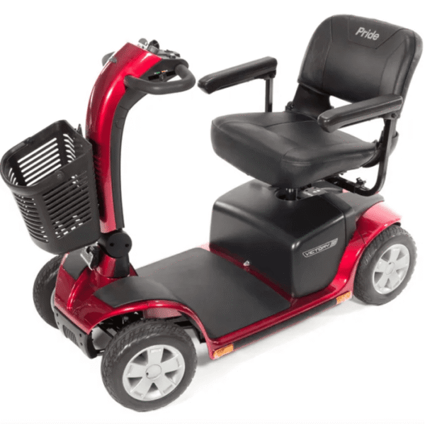 4 Wheel Electric Scooter Victory® 10 400 lbs. Weight Capacity Candy Apple Red - Image 2